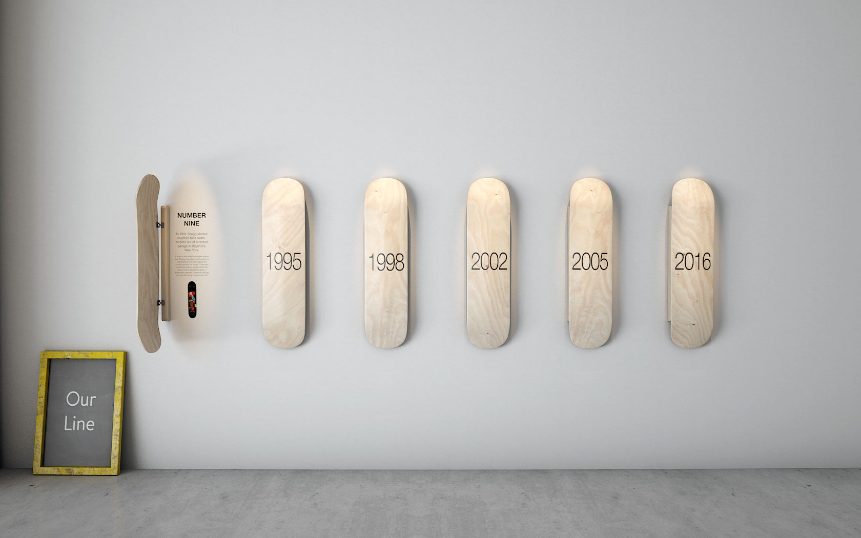 Chapman Skateboards concept retail render