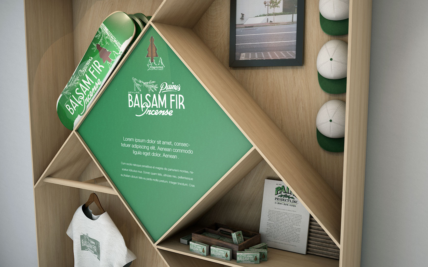 Chapman Skateboards concept retail render
